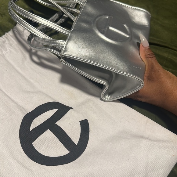 Silver Small Telfar Bag - Picture 5 of 5